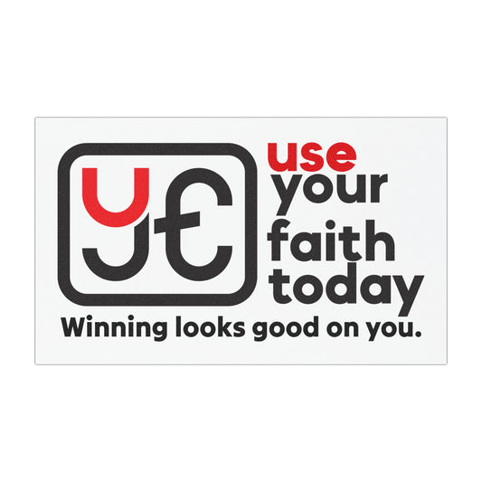 UYFT Car Magnet (7.5x4.5, White)