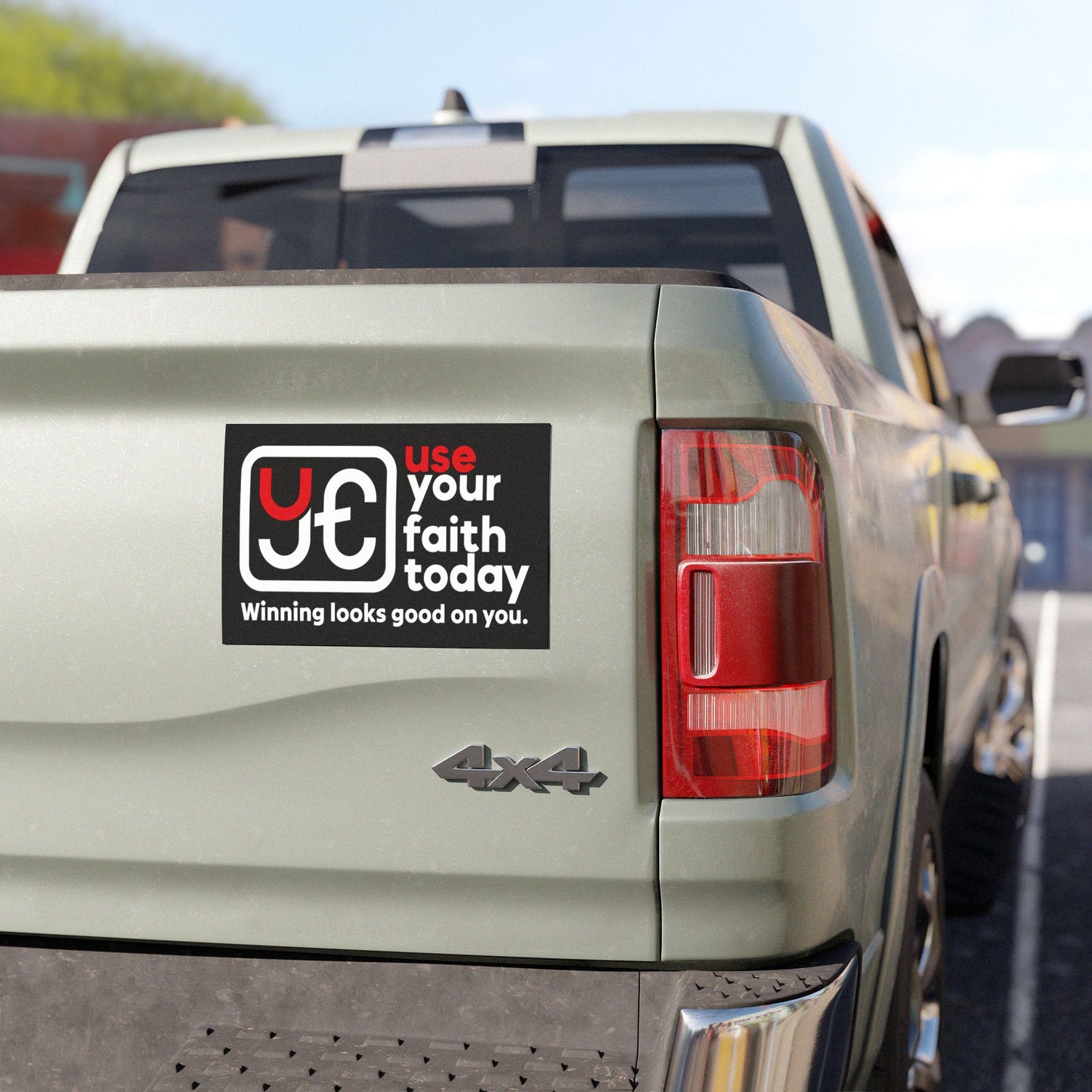 Use Your Faith Today Car Magnet (Black)