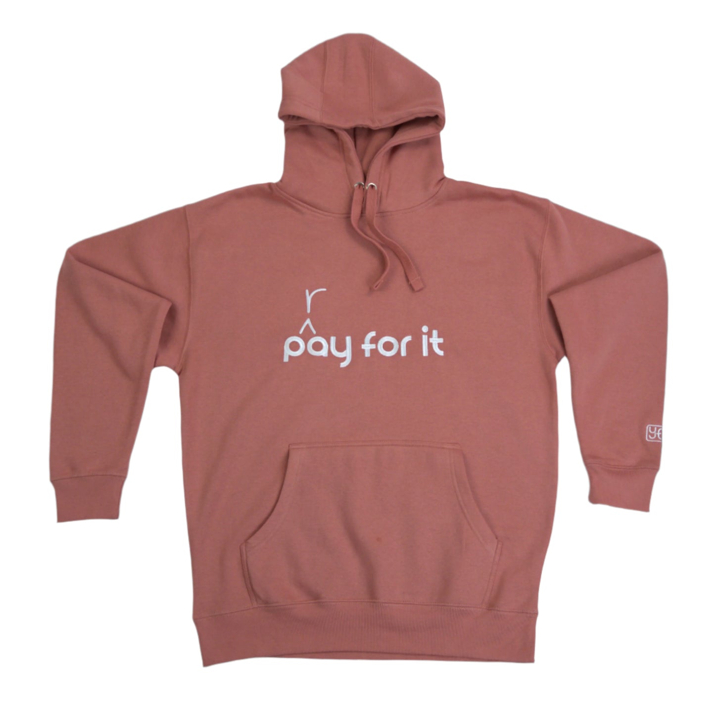 'P(r)ay For It' Embroidered Hoodie - White Lettering