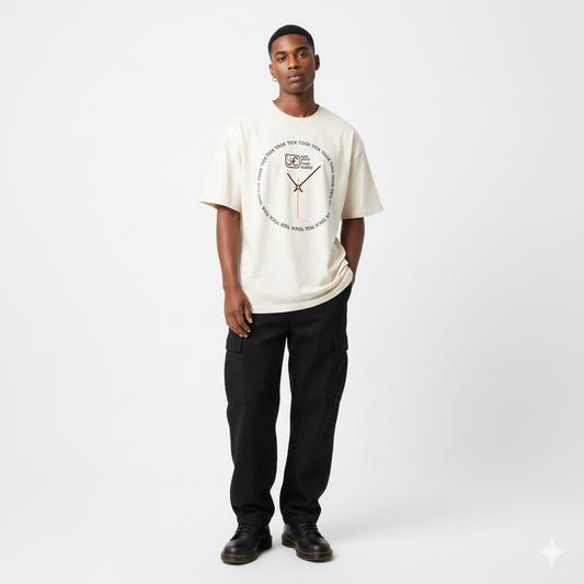 'Tick Tock' Oversized BoxTee