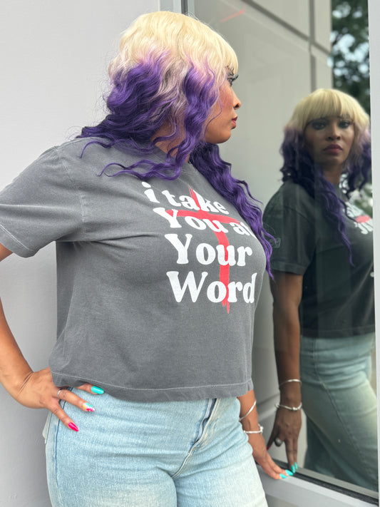 Women's 'i take You at Your Word' BoxTee