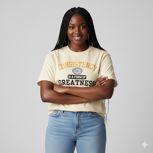 'Consistency U.' Women's Box Tee