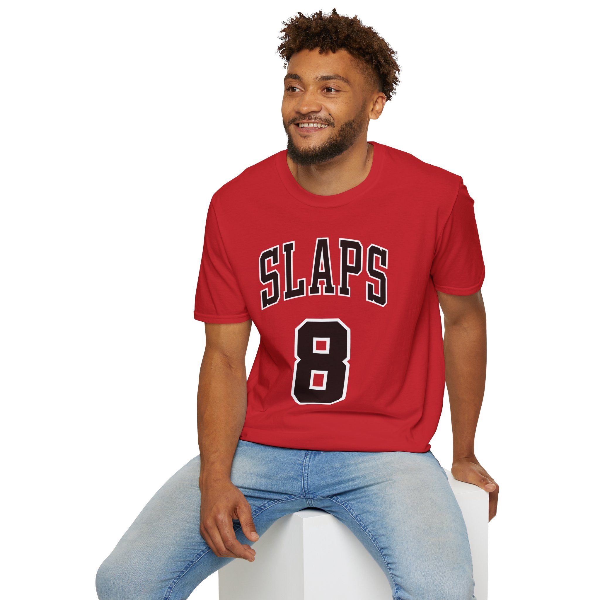 SLAPS 8 Tee - Vintage Athletic Graphic T-Shirt