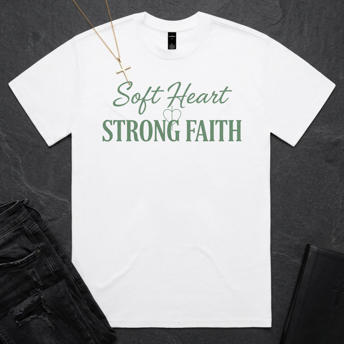 Soft Heart Strong Faith BoxTee