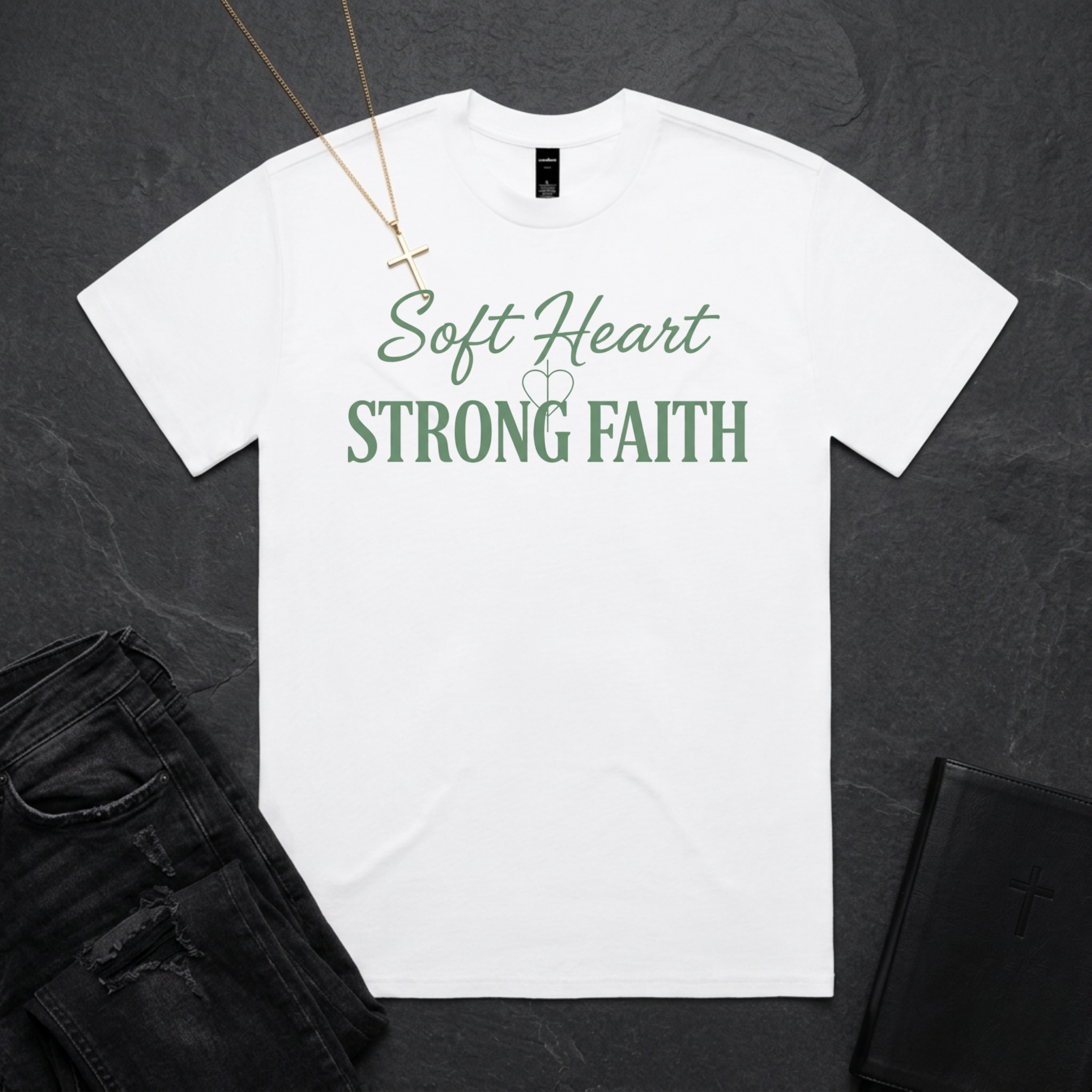 Soft Heart Strong Faith BoxTee
