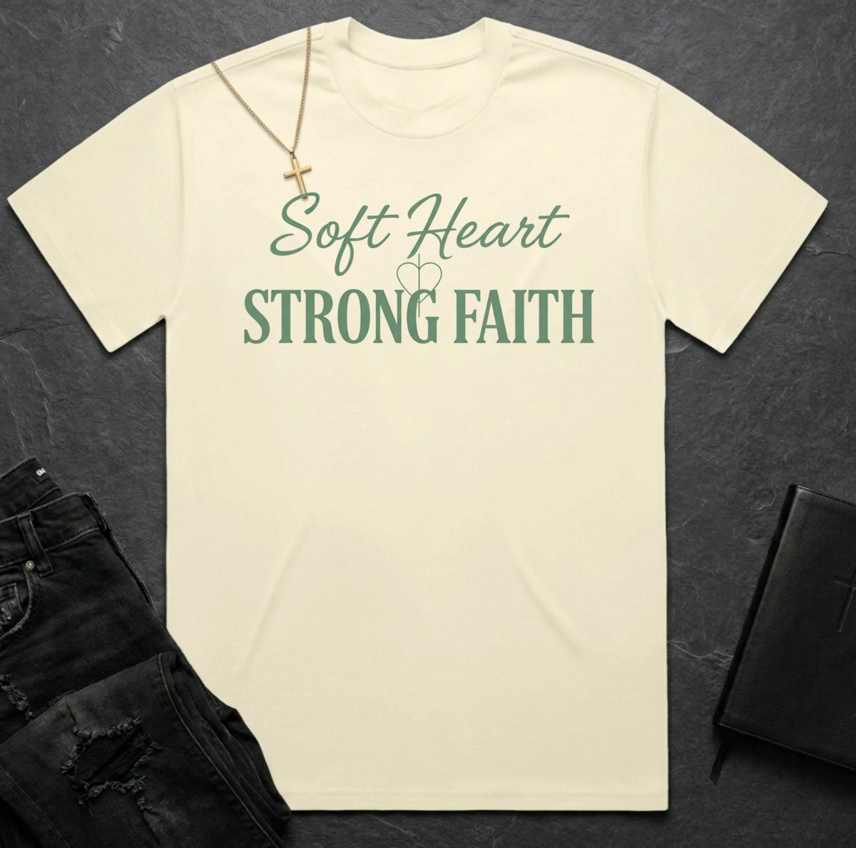 Soft Heart Strong Faith BoxTee