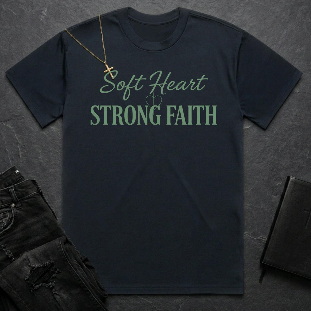 Soft Heart Strong Faith BoxTee