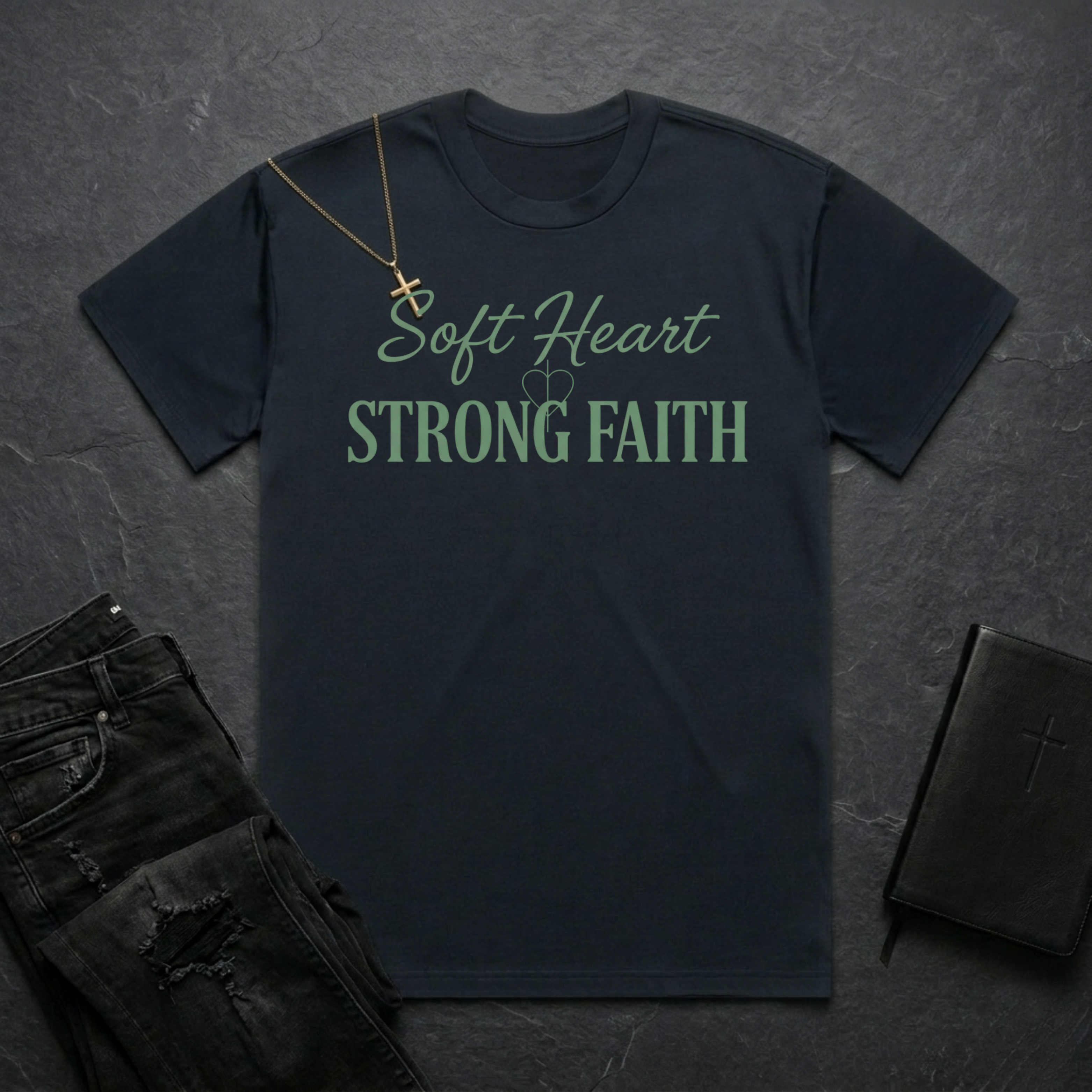 Soft Heart Strong Faith BoxTee