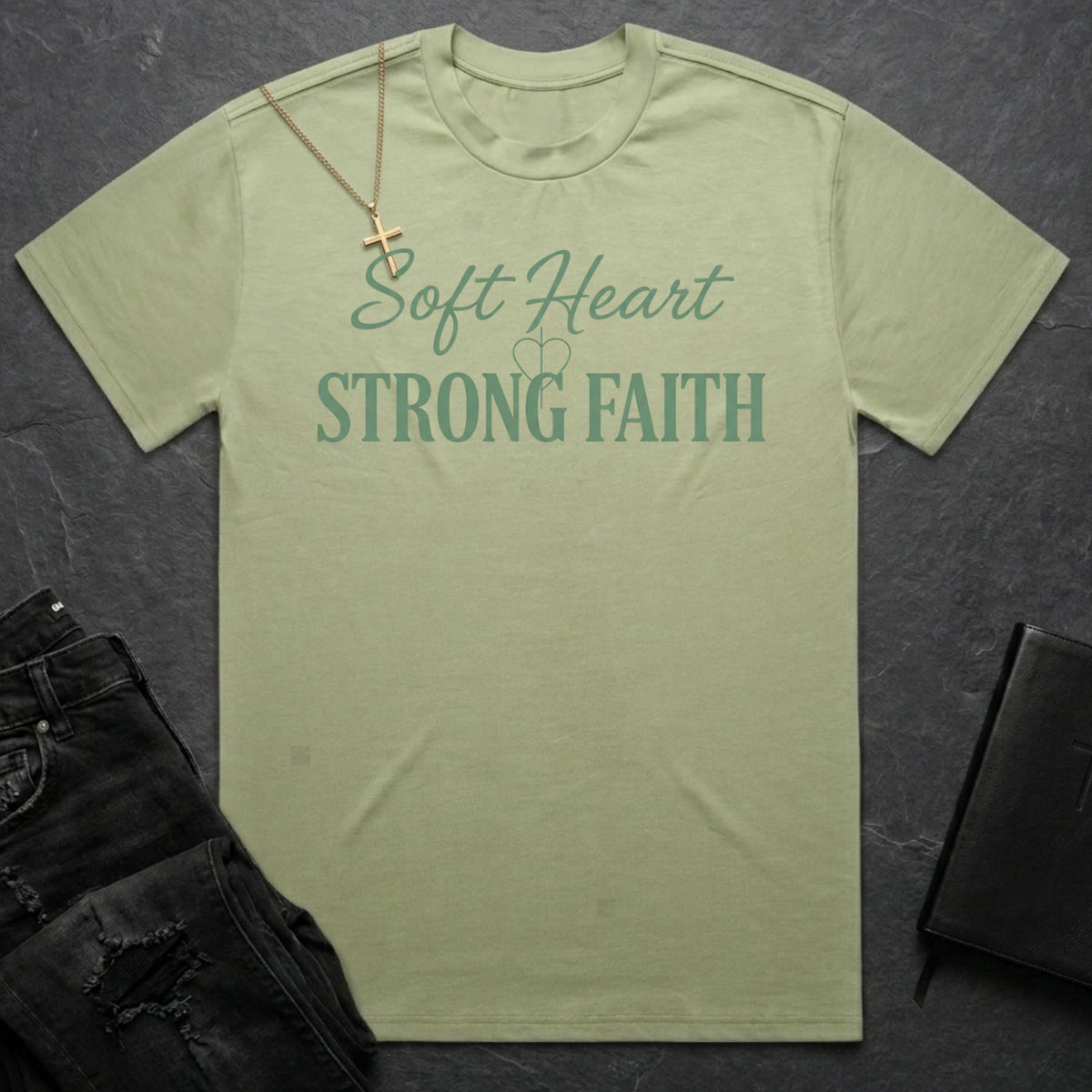Soft Heart Strong Faith BoxTee