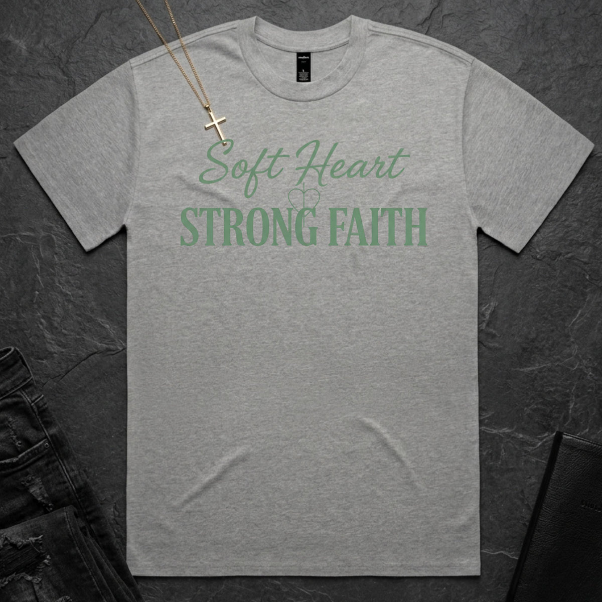 Soft Heart Strong Faith BoxTee