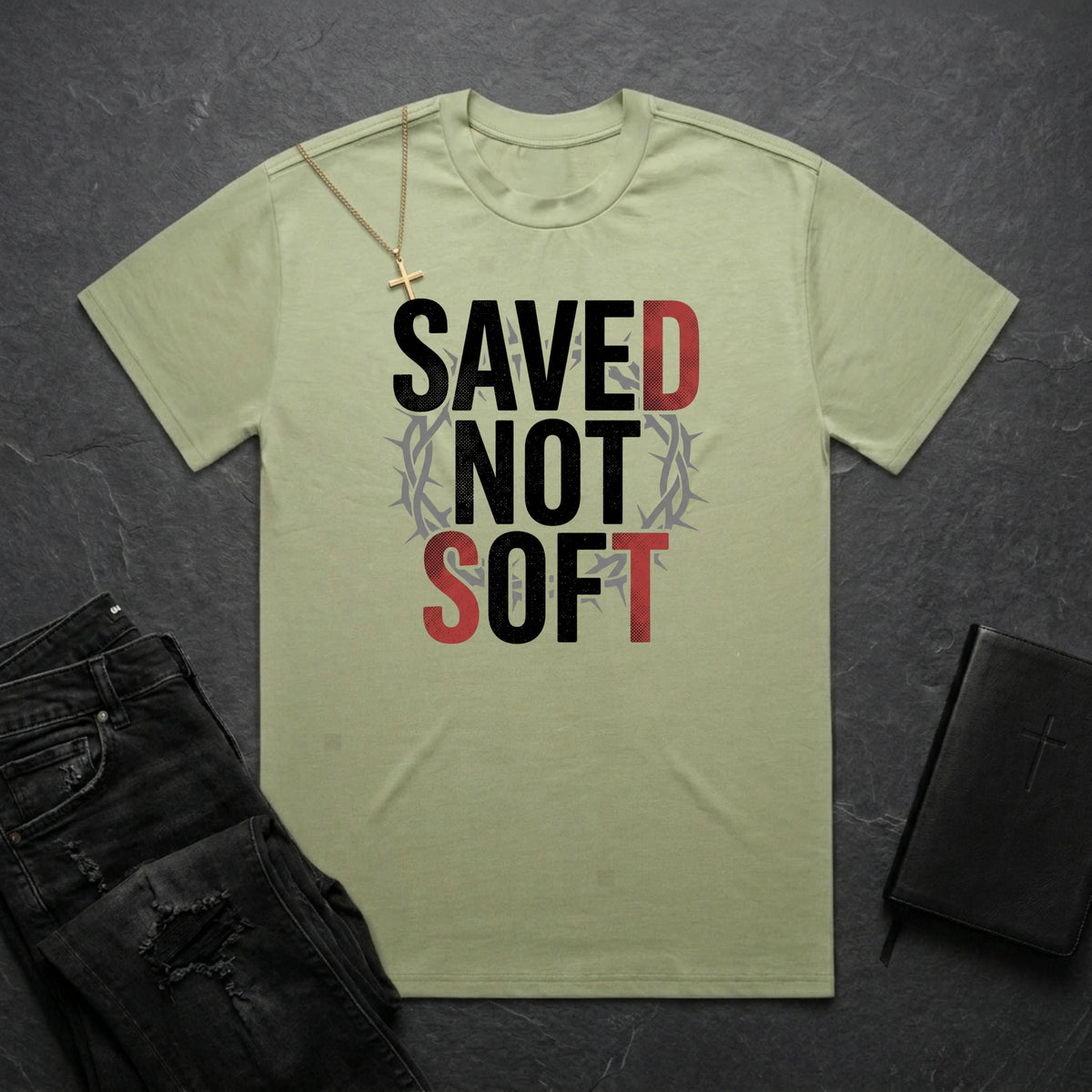 Saved Not Soft BoxTee