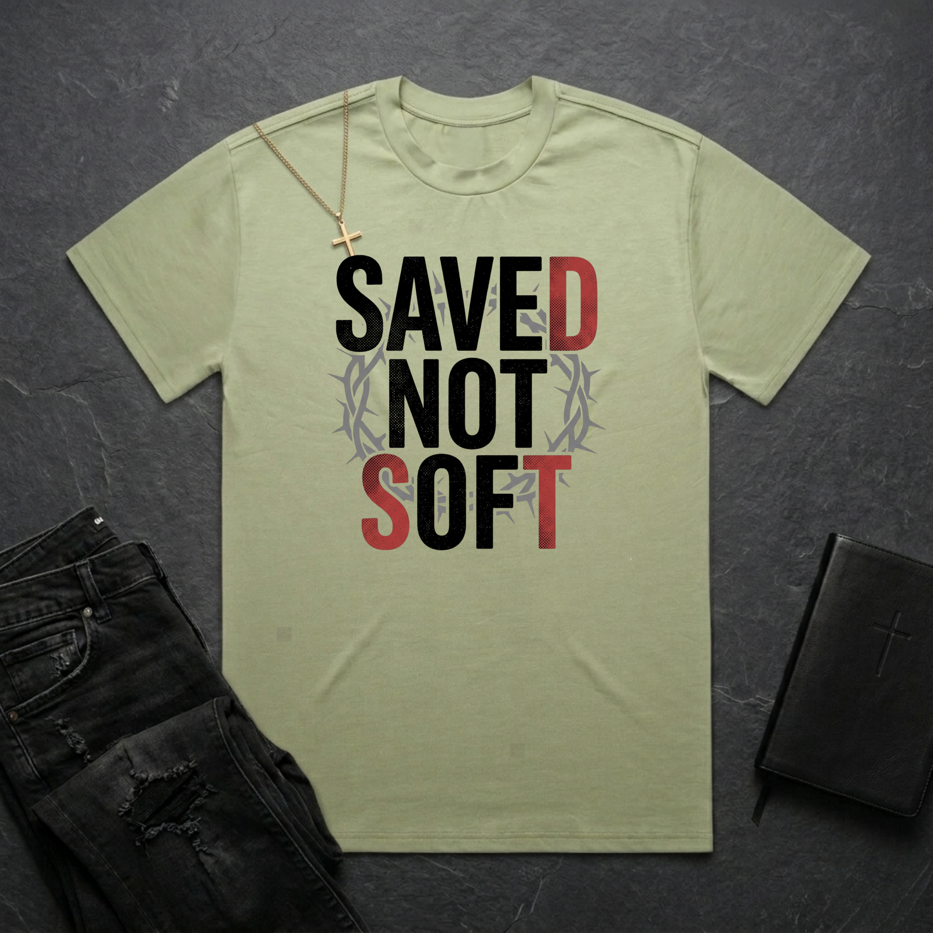 Saved Not Soft BoxTee
