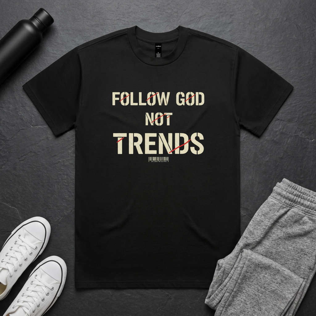 Follow God Not Trends BoxTee