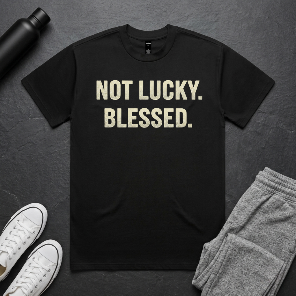 Not Lucky. Blessed. BoxTee