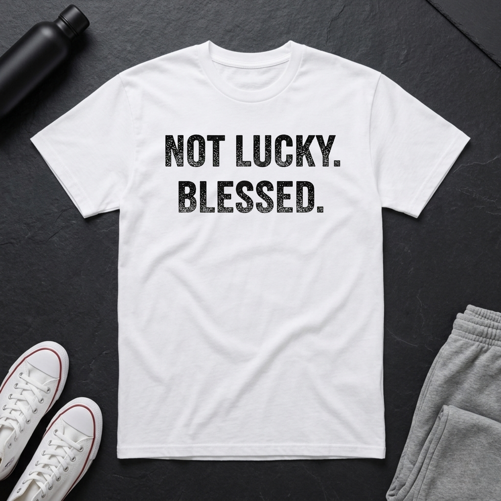 Not Lucky. Blessed. BoxTee