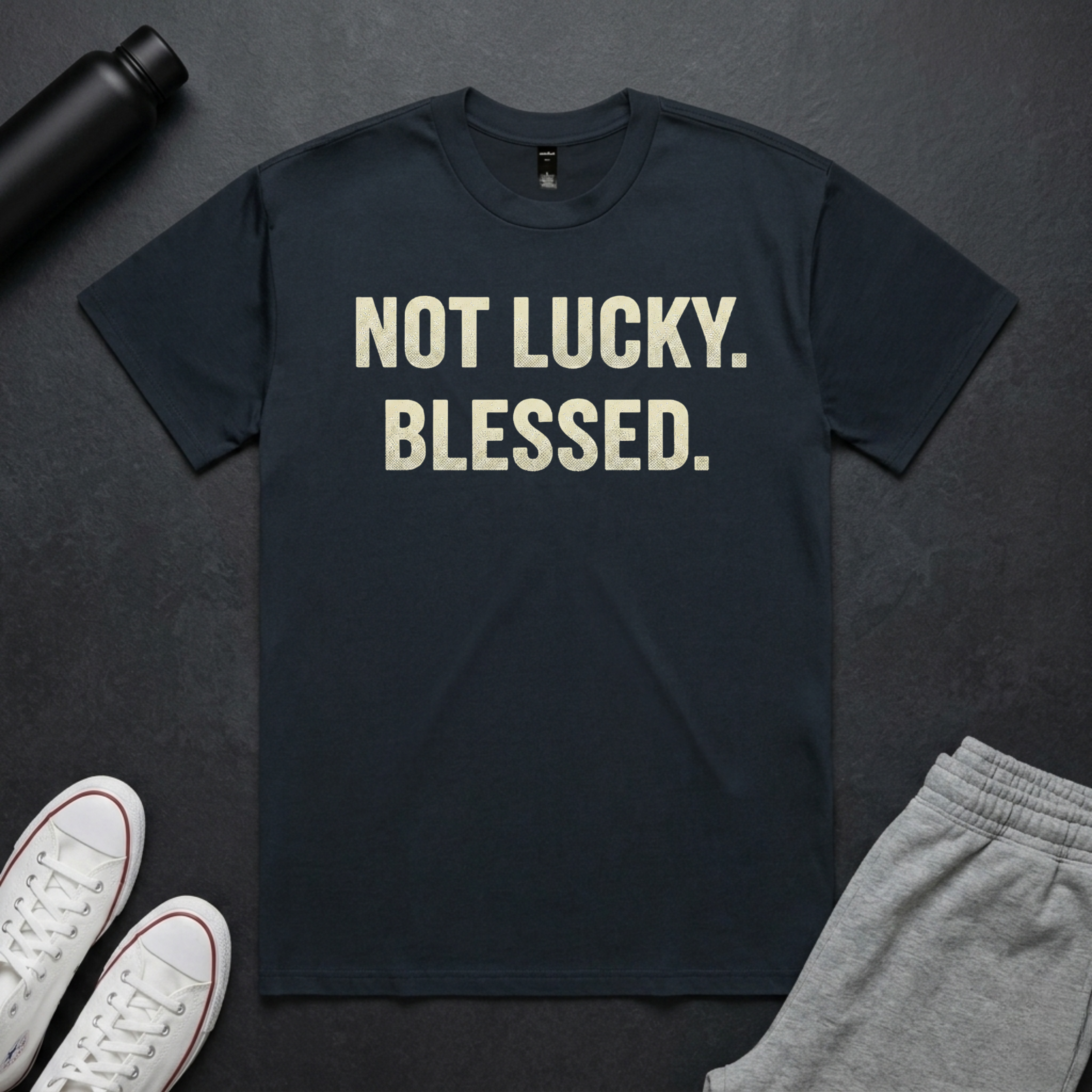 Not Lucky. Blessed. BoxTee