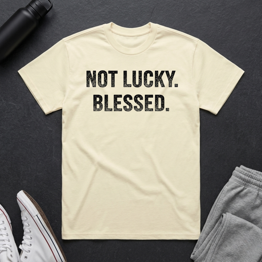 Not Lucky. Blessed. BoxTee