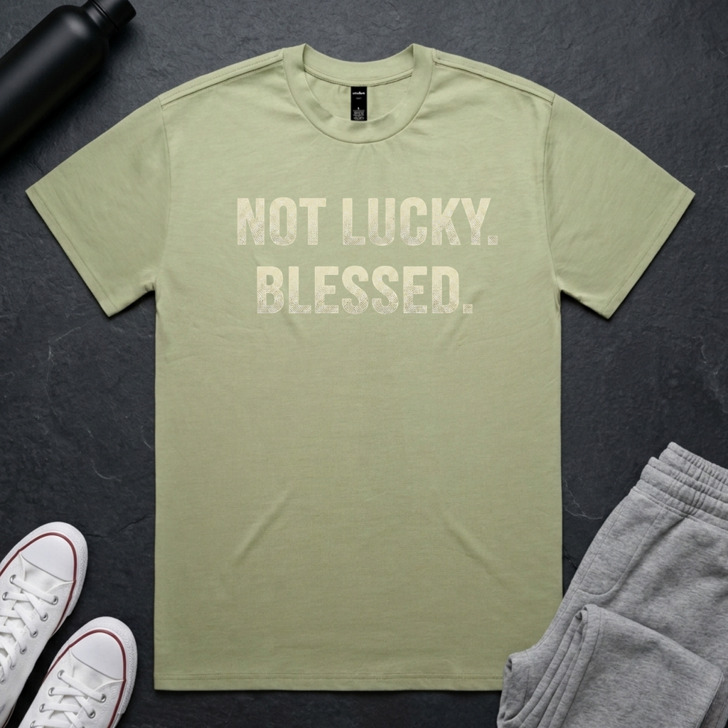 Not Lucky. Blessed. BoxTee