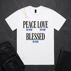Peace Love Blessed In Him BoxTee
