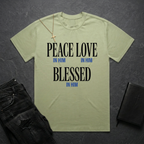 Peace Love Blessed In Him BoxTee