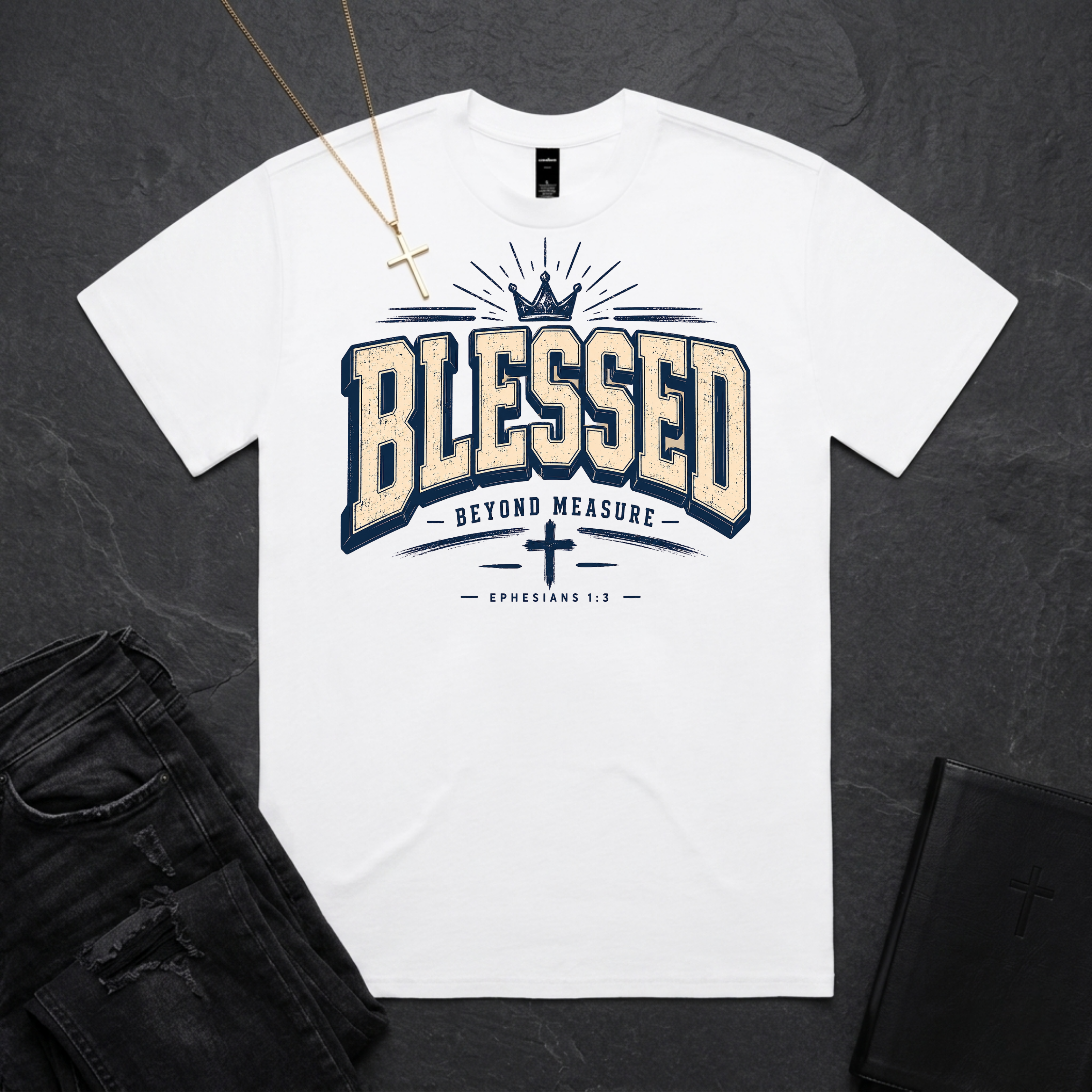 Blessed Beyond Measure Crown BoxTee