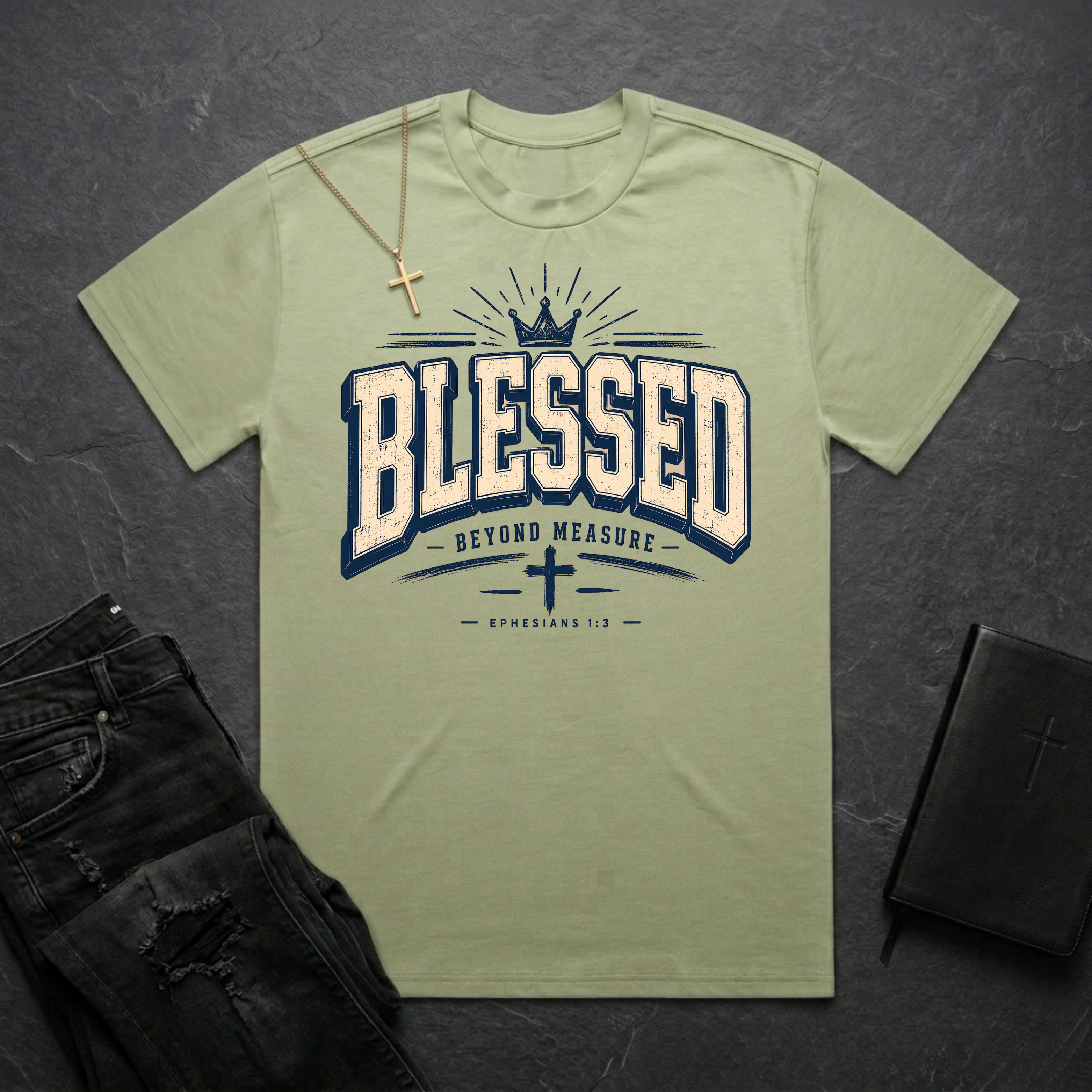 Blessed Beyond Measure Crown BoxTee