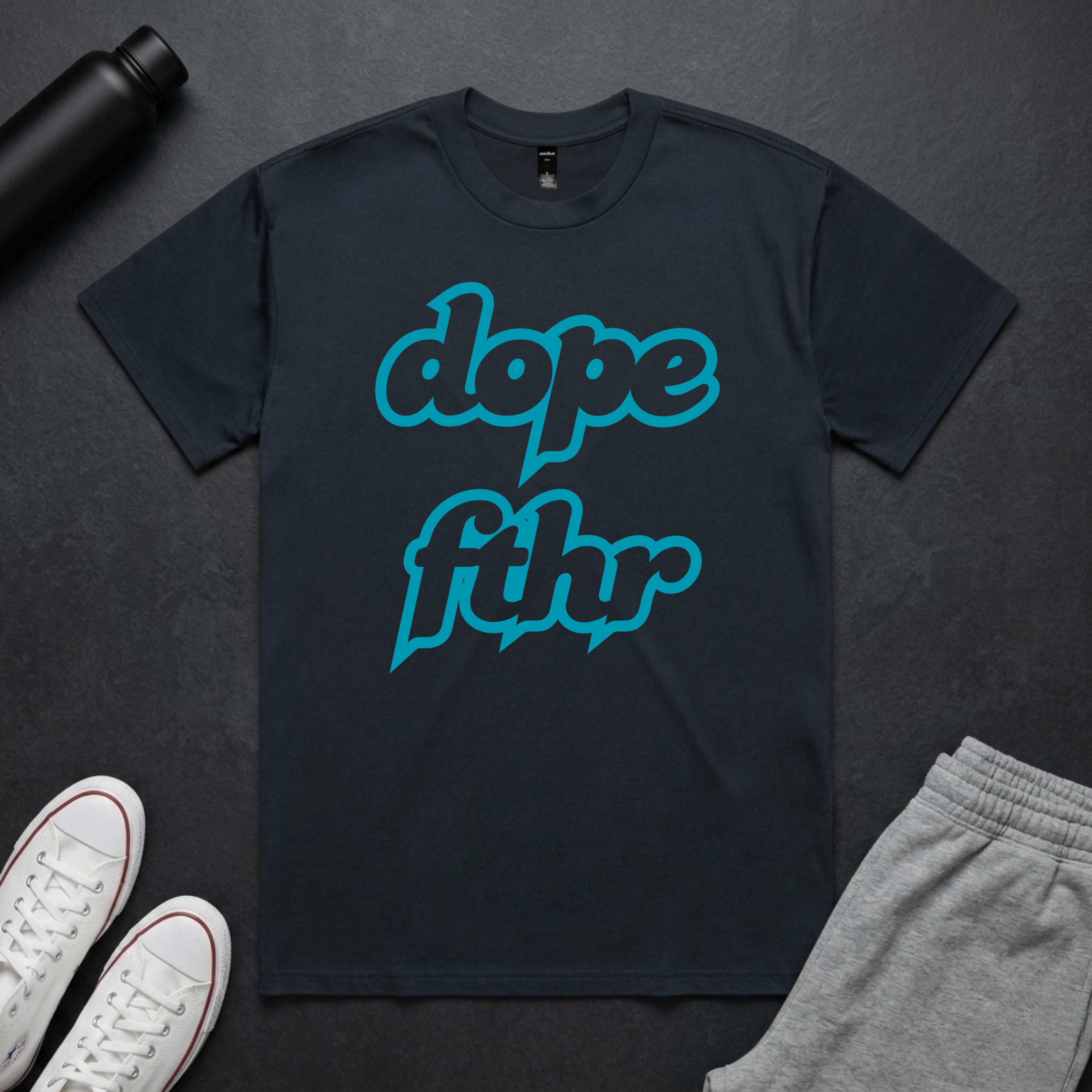 DOPE FTHR SeaBlue BoxTee