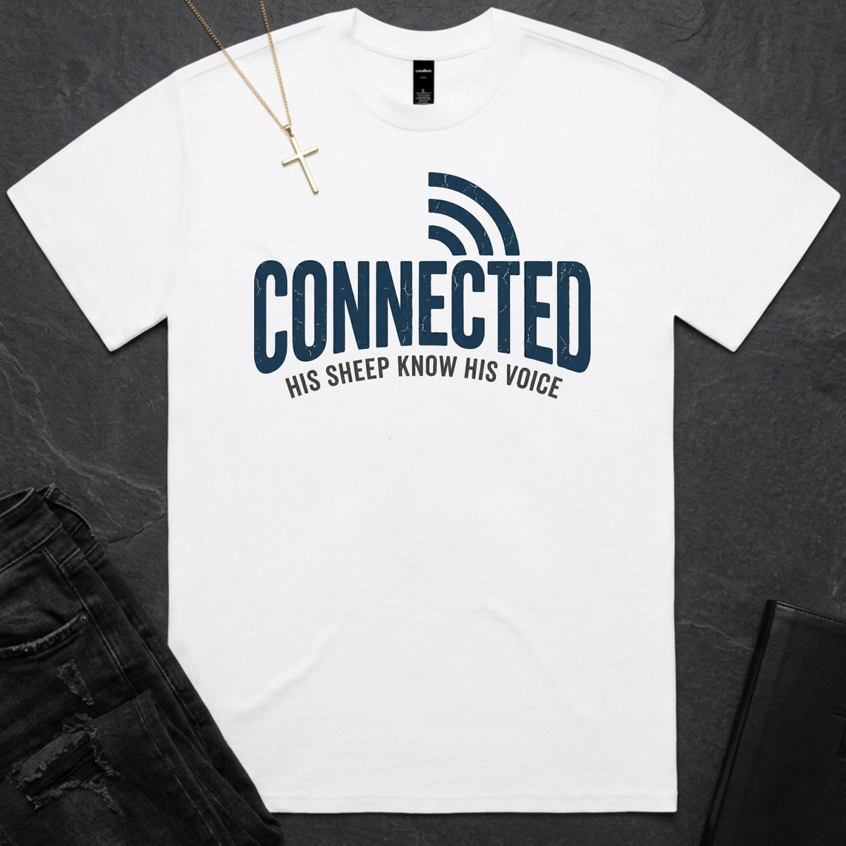 Connected - Sheep Know His Voice BoxTee