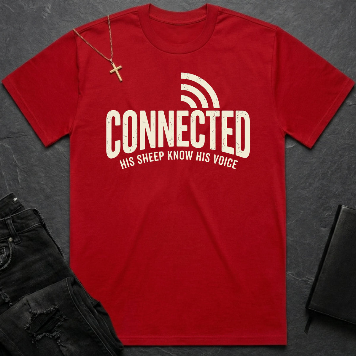 Connected - Sheep Know His Voice BoxTee
