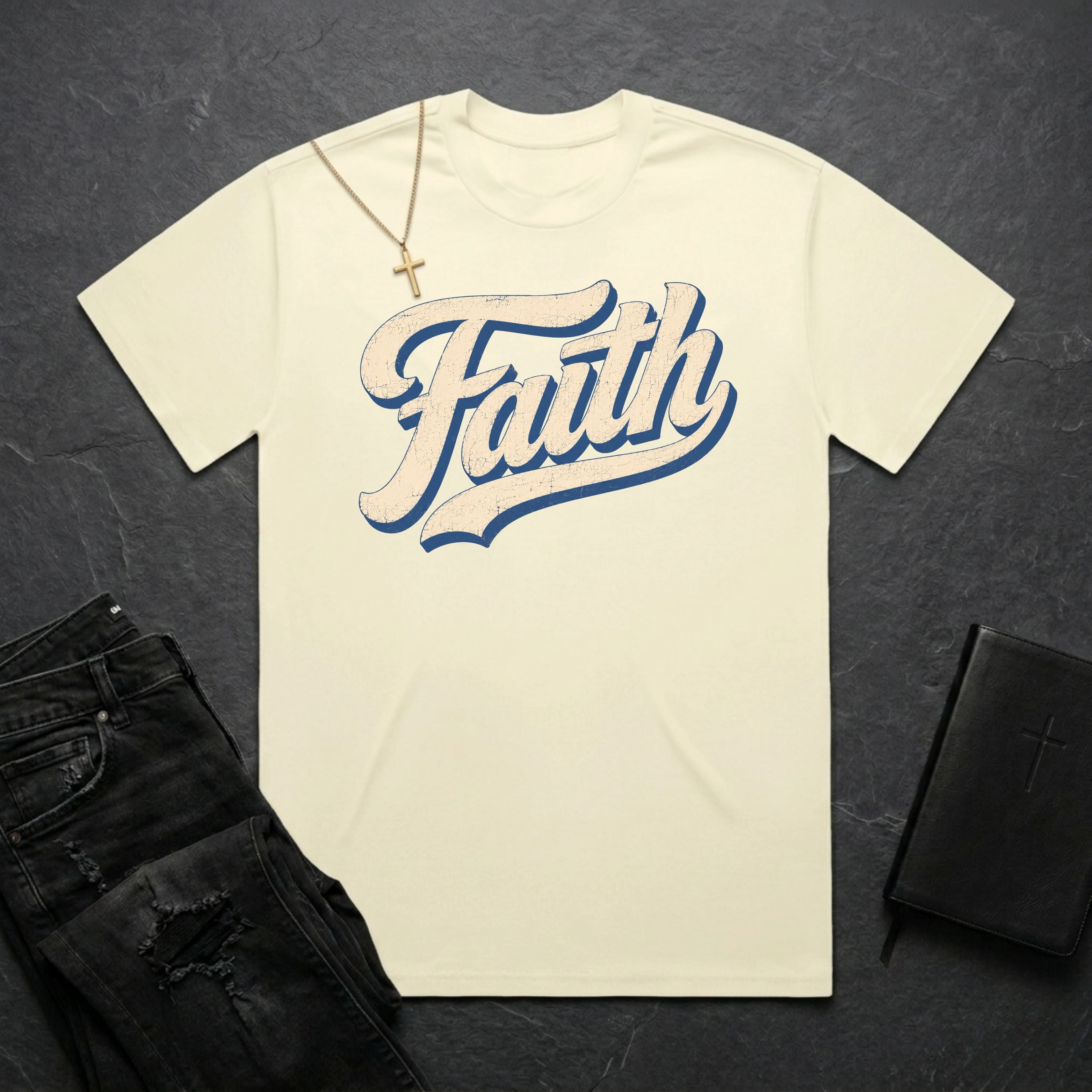 Faith Script BoxTee