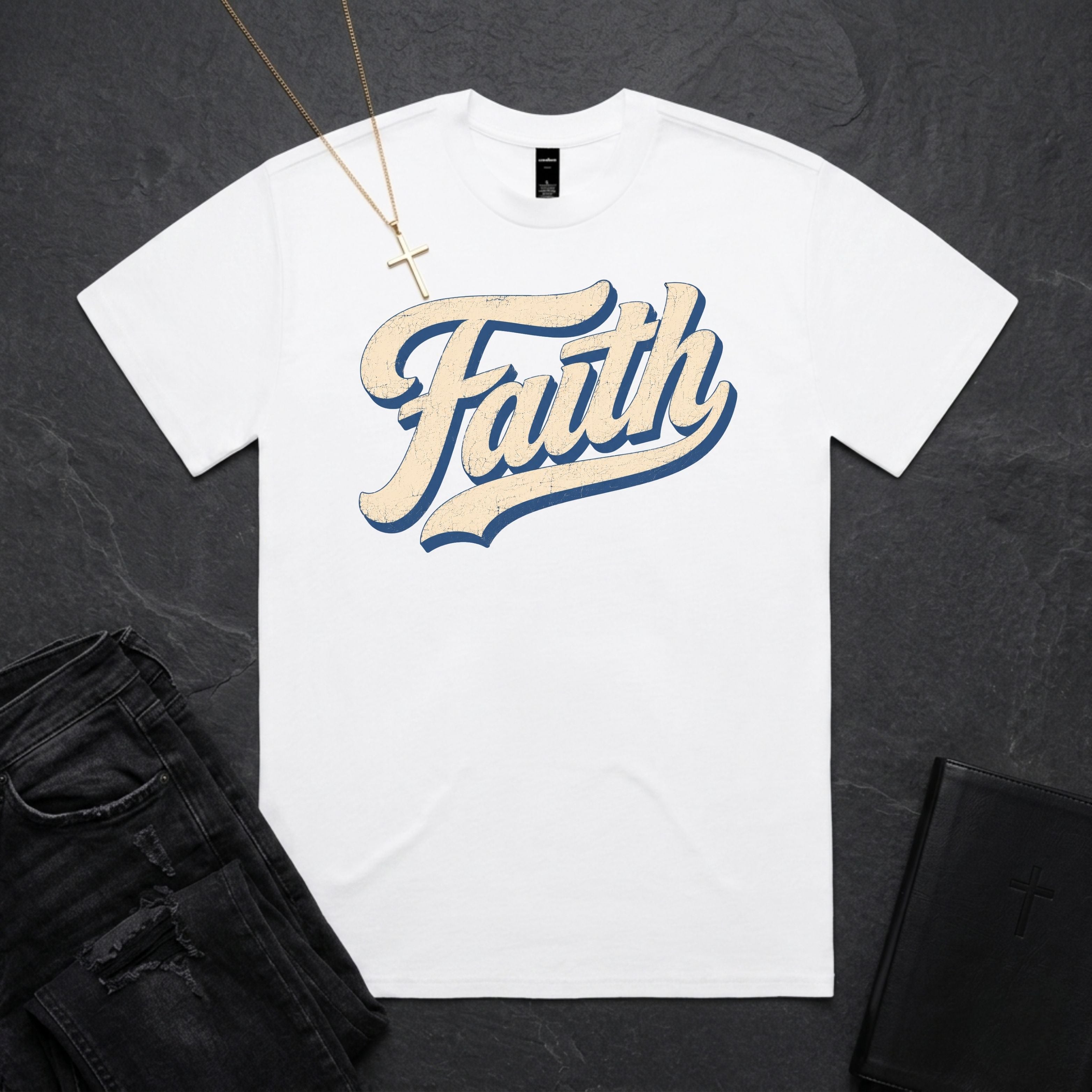 Faith Script BoxTee