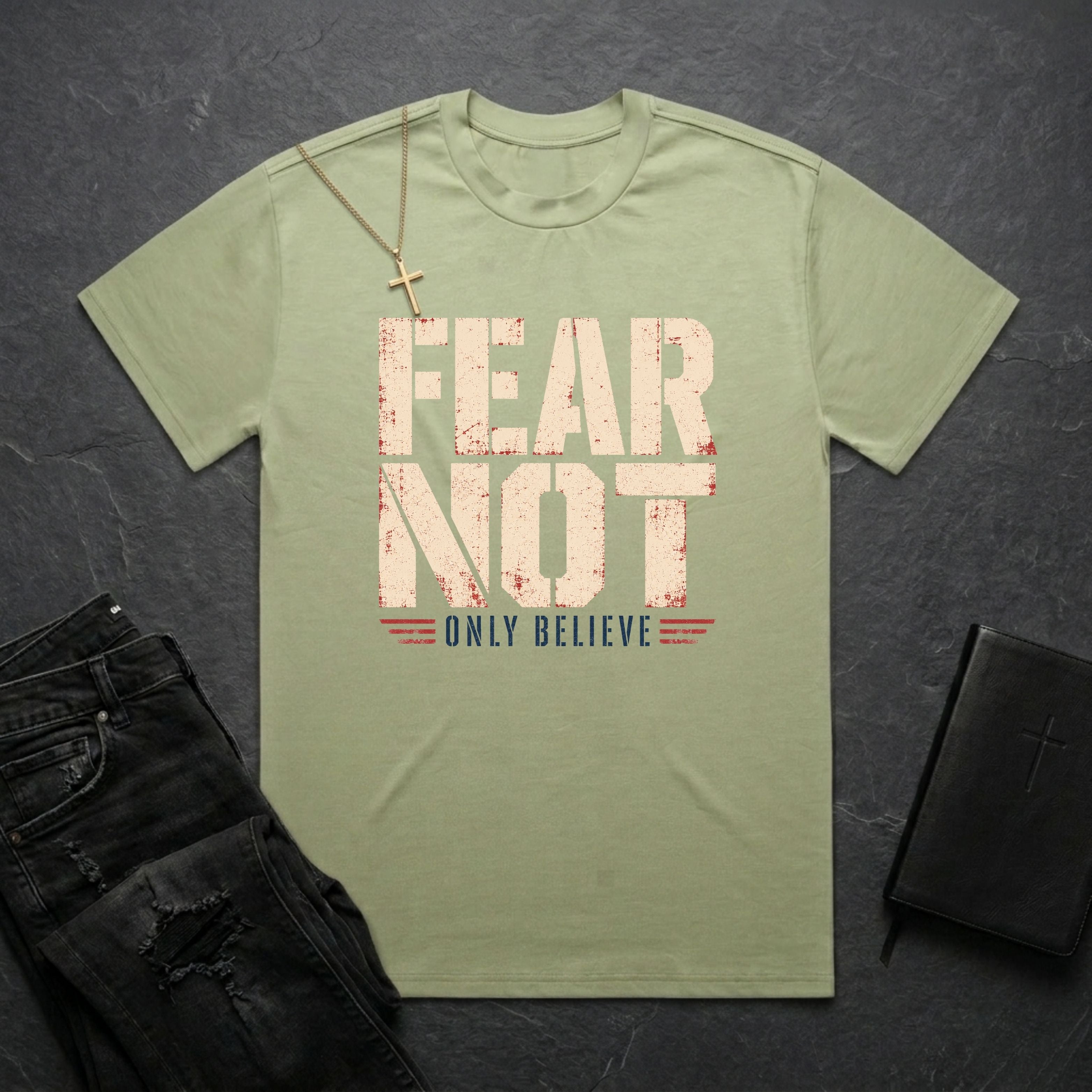 Fear Not, Only Believe Patriot BoxTee