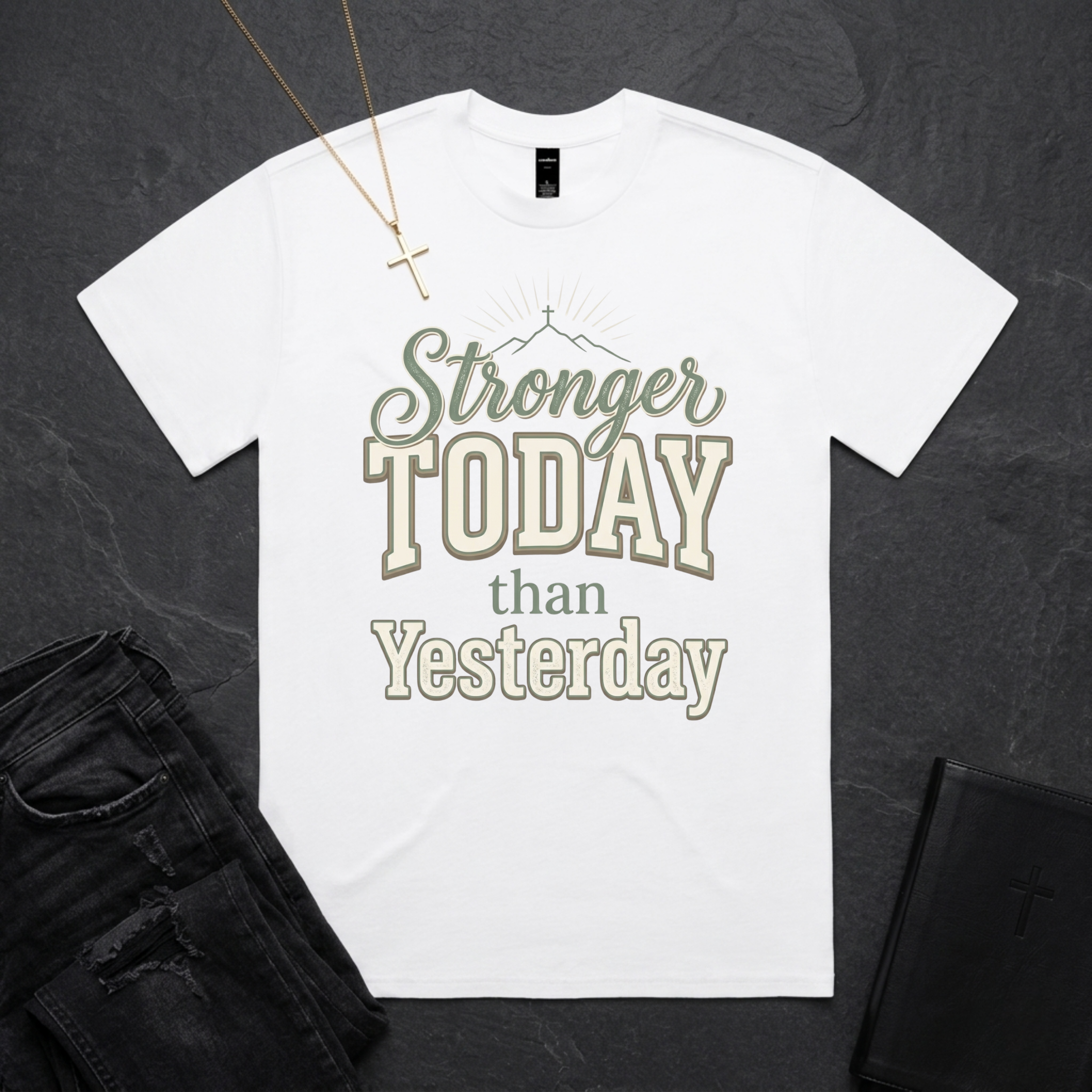 Stronger Today Hero BoxTee