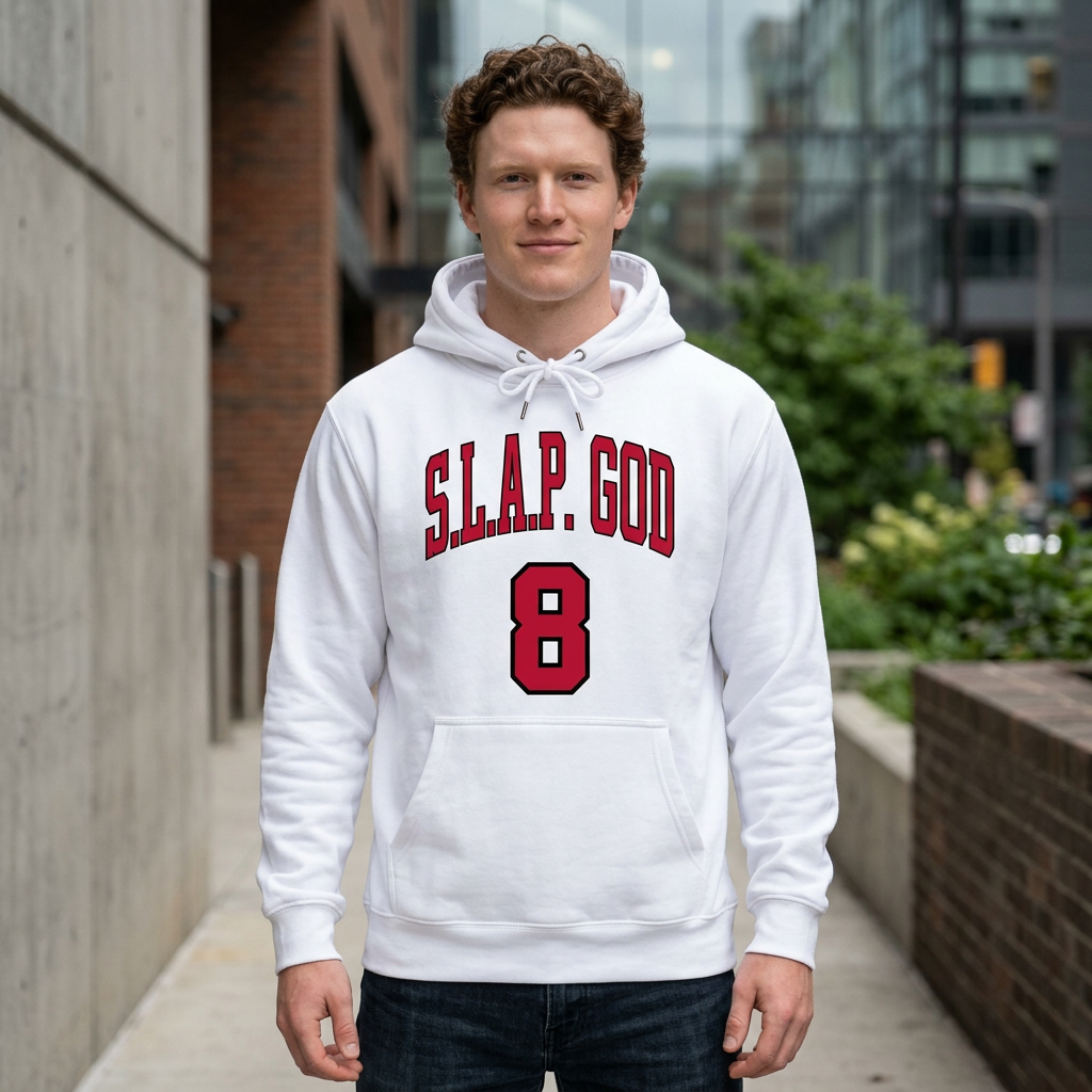 S.L.A.P. GOD White Hoodie