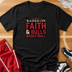 Raised On Faith & Bulls Basketball Tee (G)