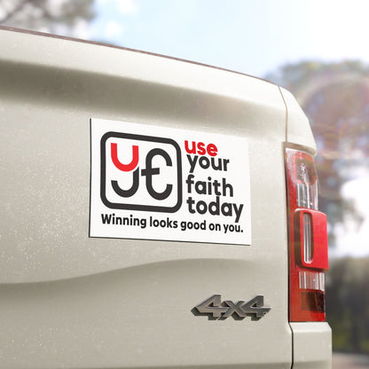 UYFT Car Magnet (7.5x4.5, White)
