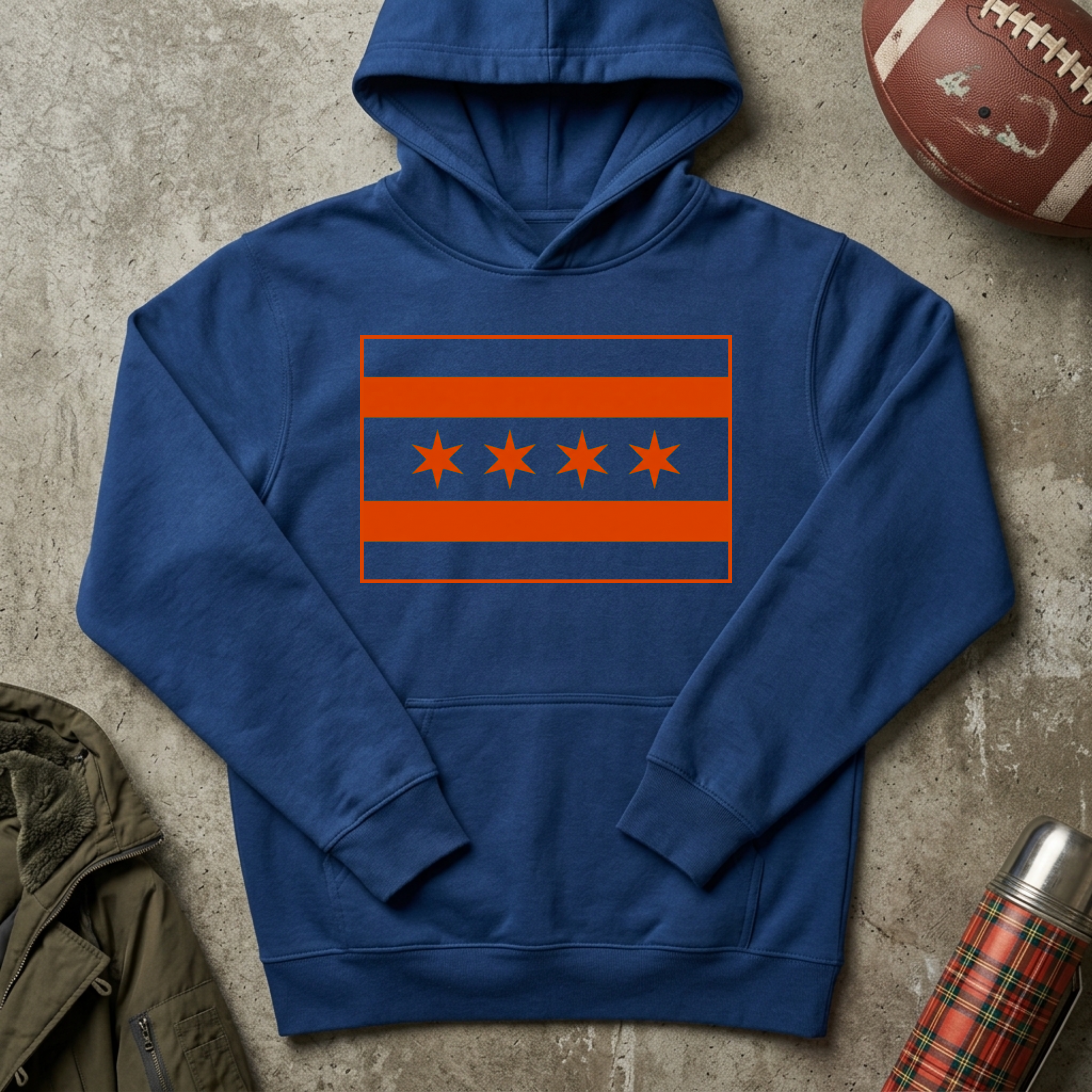 Chicago Monsters Flag Hoodie
