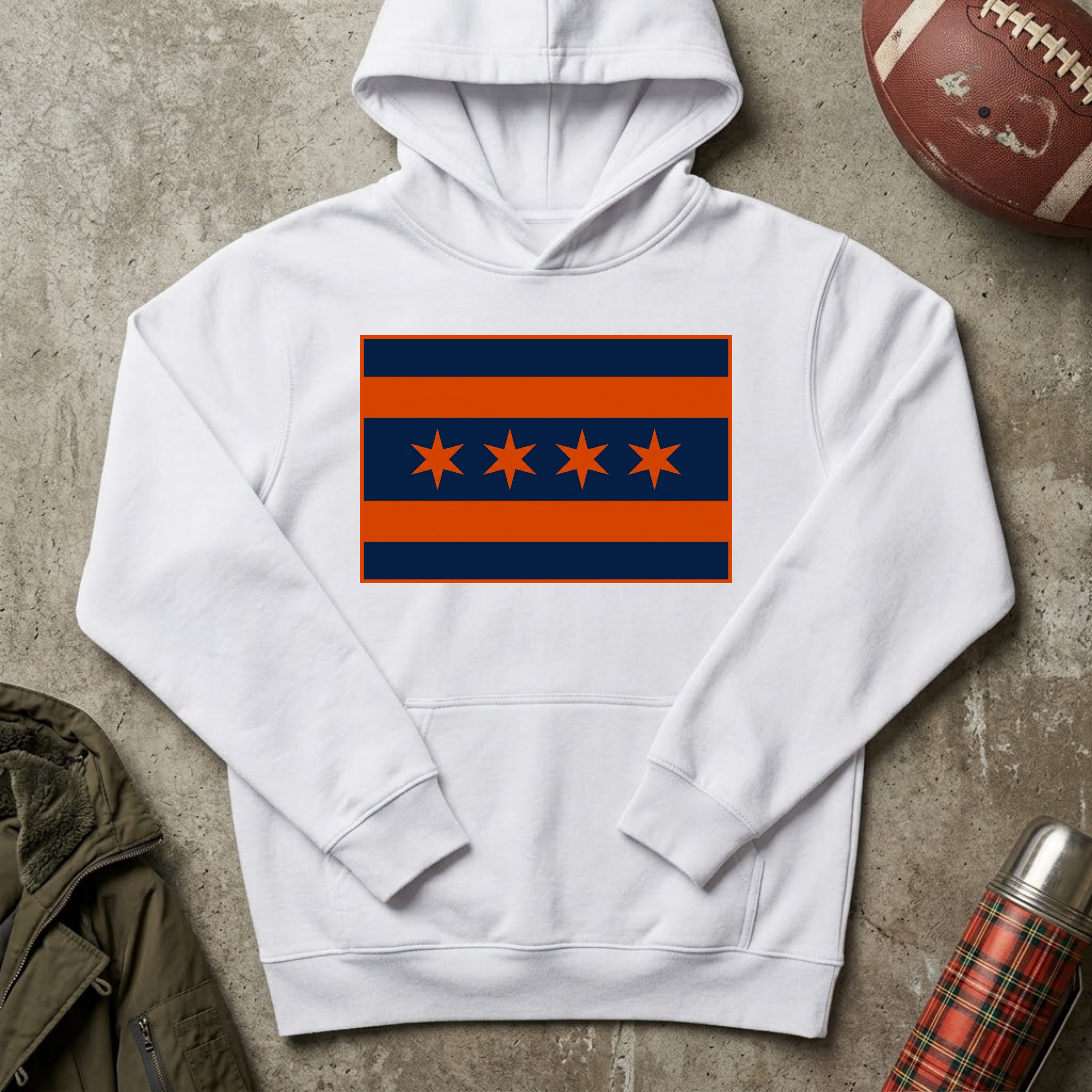 Chicago Monsters Flag Hoodie