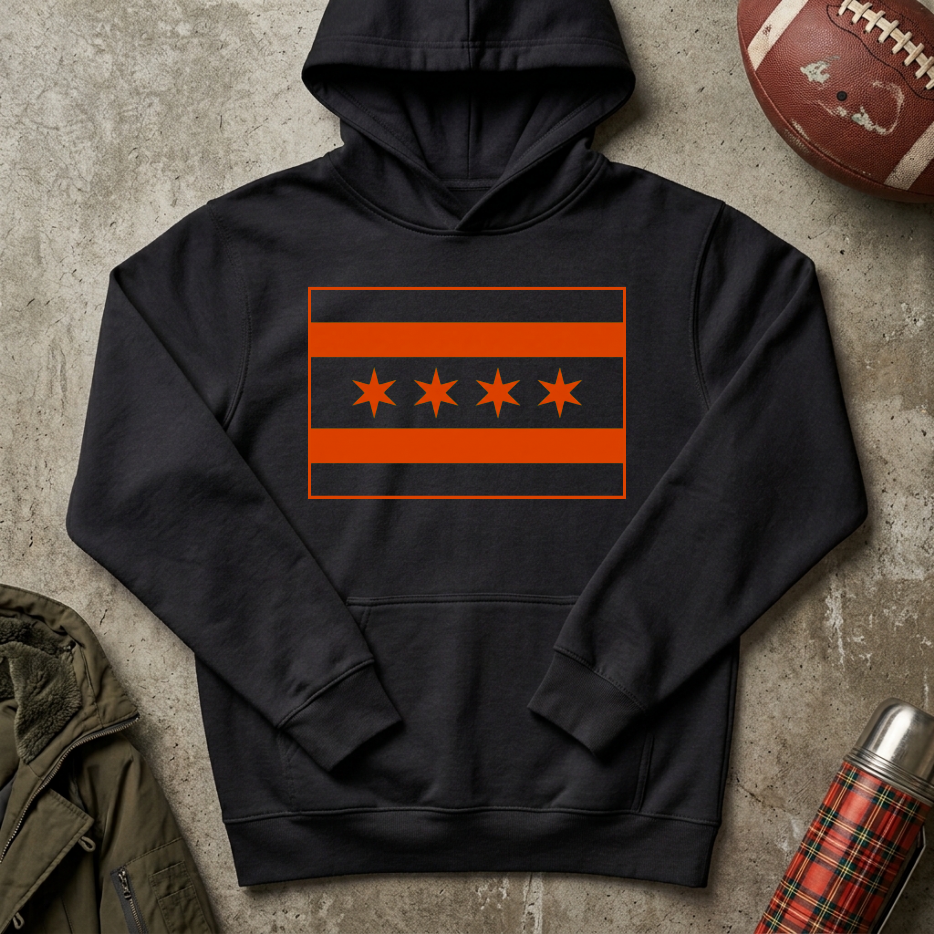 Chicago Monsters Flag Hoodie