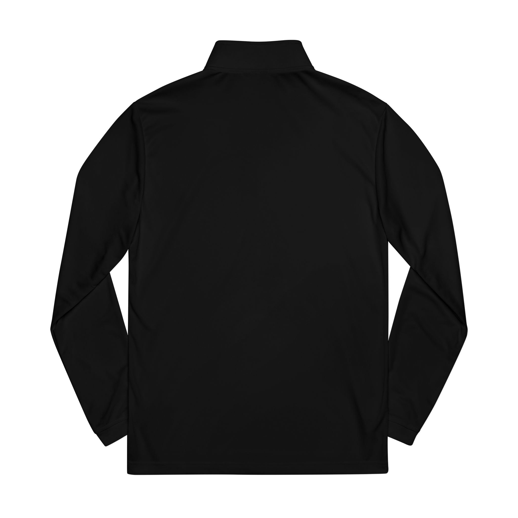 ZAD Embroidered Black Quarter-Zip Pullover — Lightweight adidas® Performance Top