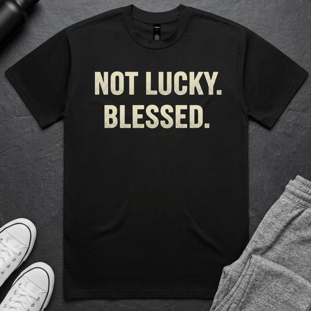 Not Lucky. Blessed. BoxTee
