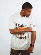 'i take You at Your Word' Oversized Faded Tee