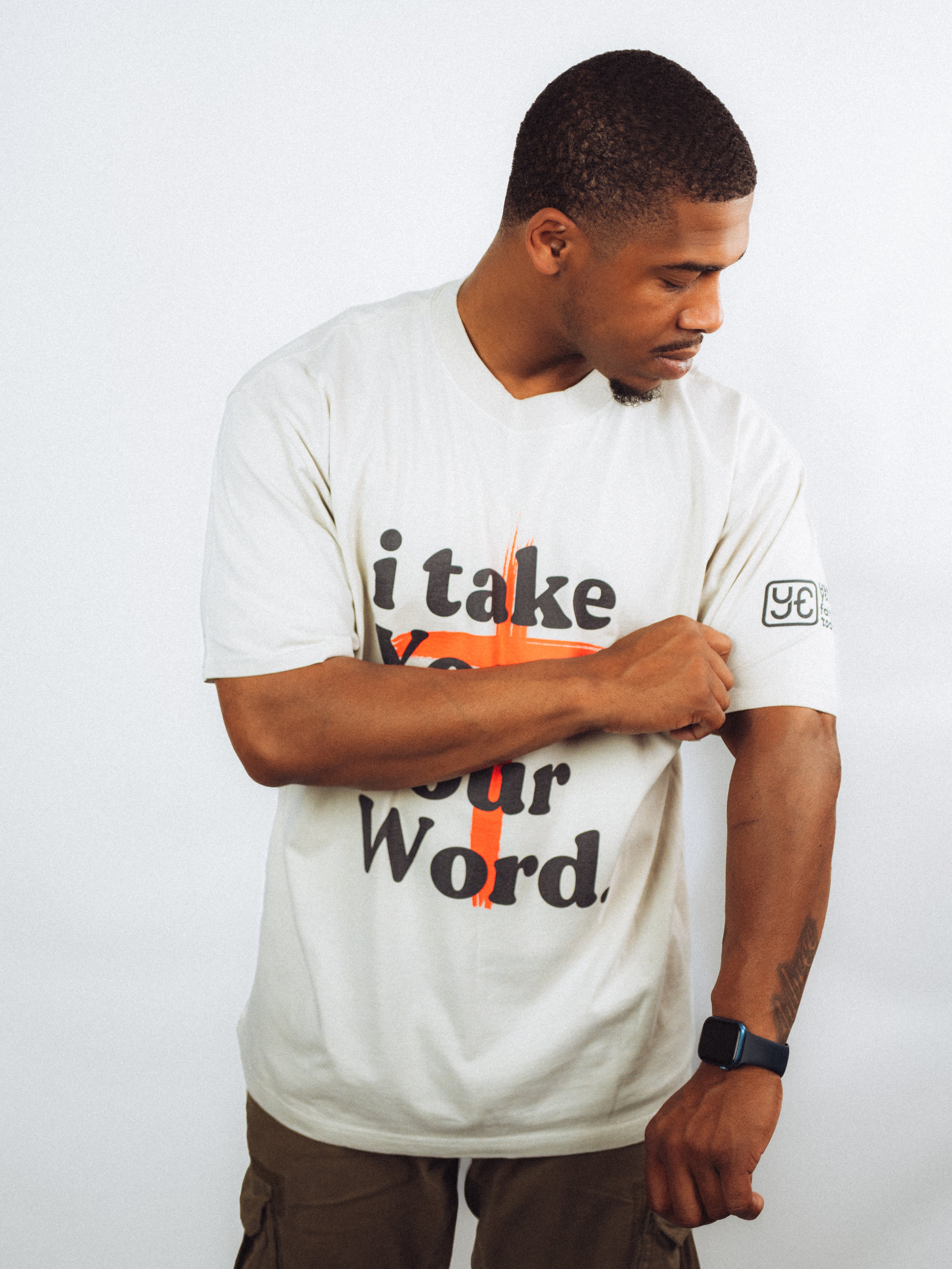 'i take You at Your Word' Oversized Faded Tee