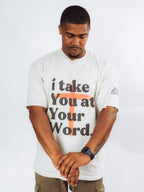 'i take You at Your Word' Oversized Faded Tee