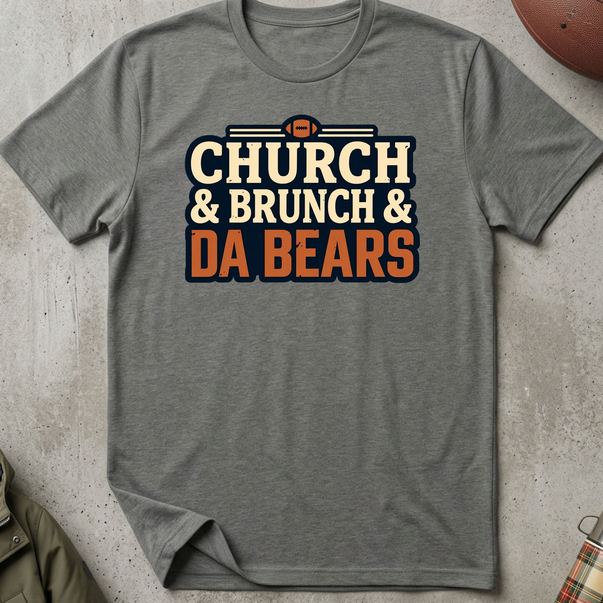 Church & Brunch & Da Bears Tee