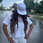 'P(r)ay For It' Embroidered Snapback - Red Thread