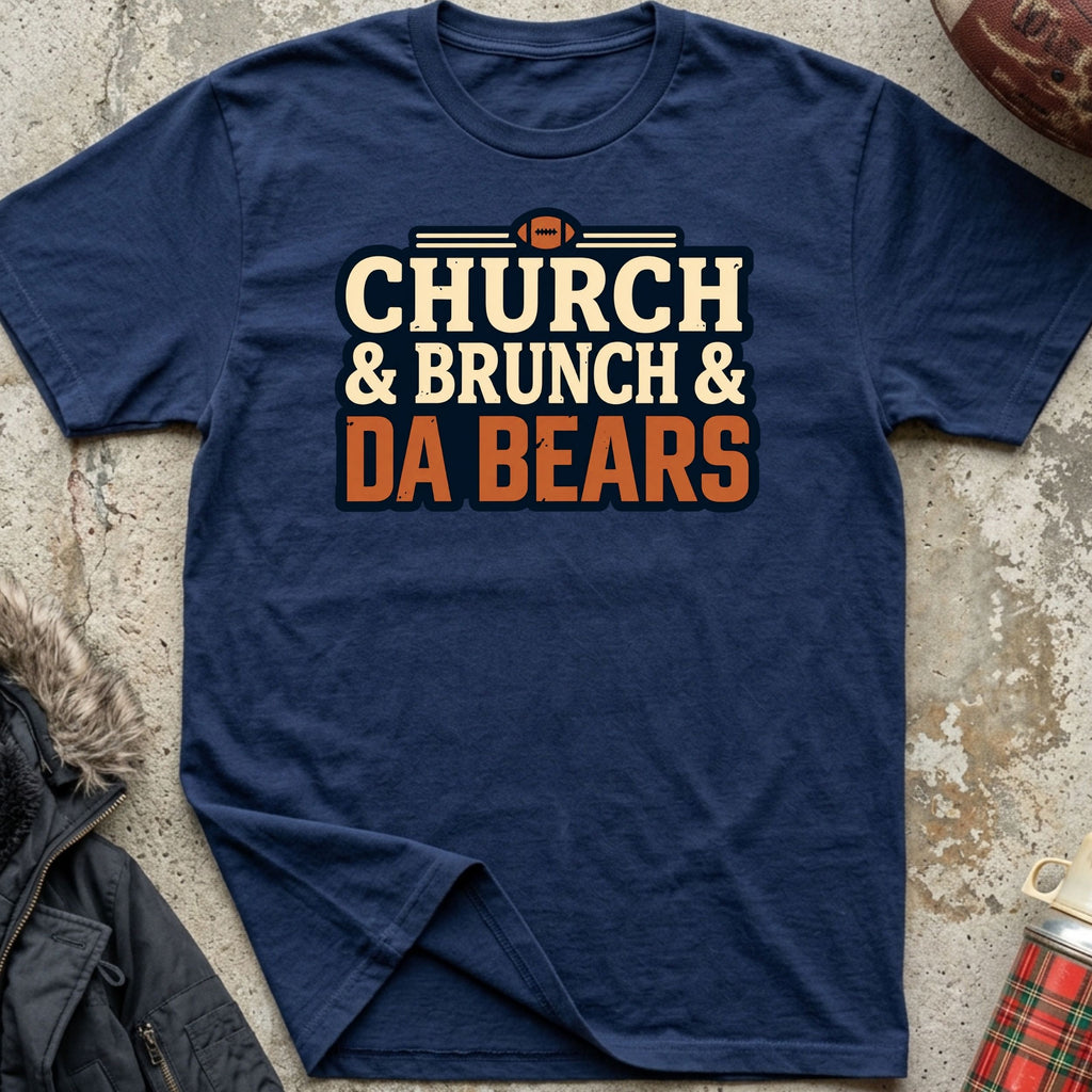 Church & Brunch & Da Bears Tee