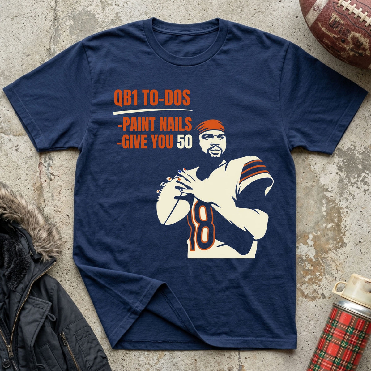 QB1 Paints His Nails Tee
