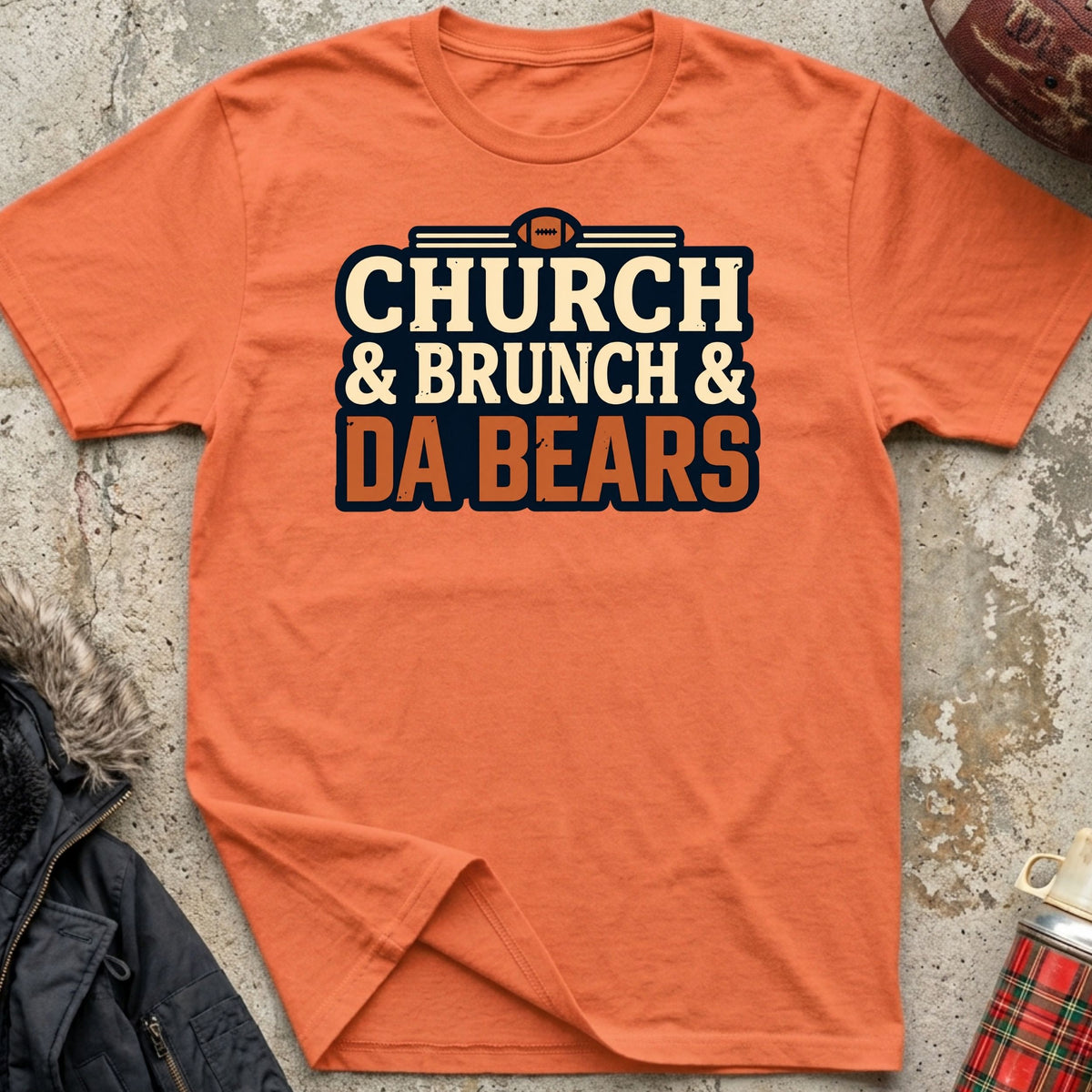 Church & Brunch & Da Bears Tee