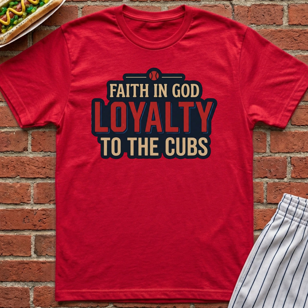 Faith In God, Loyalty To The Cubs Tee